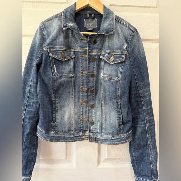 Vintage Guess Denim Brittney Jacket size Large - Picture 3 of 8
